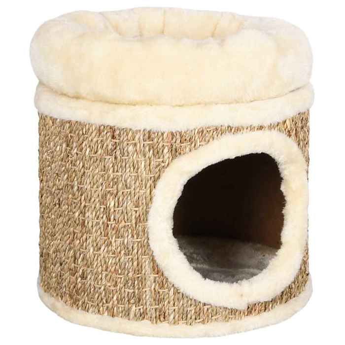 Maison pour chat - vidaXL - Coussin de luxe - Herbiers marins - Beige Maison pour chat - vidaXL - Coussin de luxe - Herbiers marins - Beige