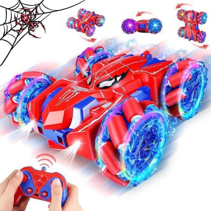 Voiture Telecommandé Tout Terrain Voiture Radiocommandée Enfant avec LED Lumière 24 GHz RC Car Jouet Garcon Fille 3 - 12 ans