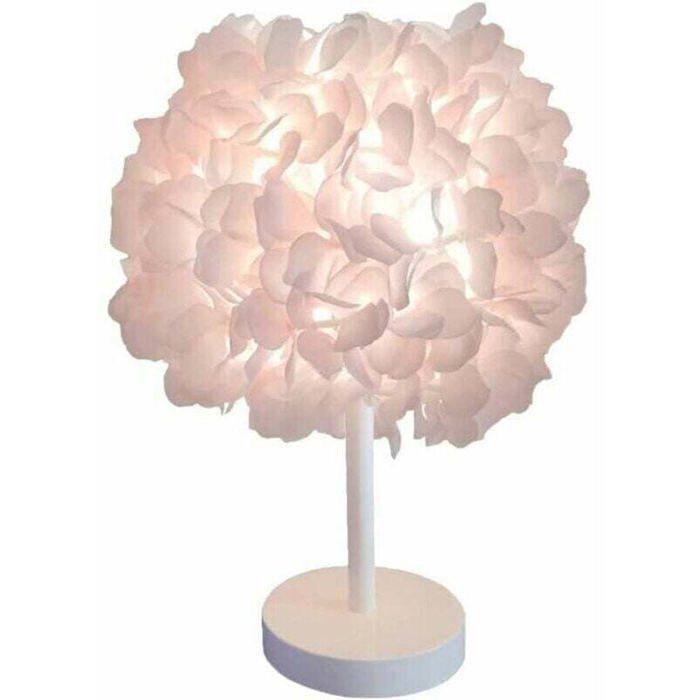 Lampe de chevet abat-jour plume rose en soie moderne et élégant pour table bureau salon chambre décoration maison et mariage