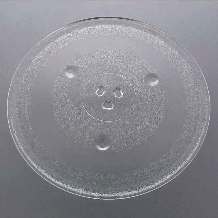 Plateau Tournant Micro-ondes En Verre - 24,5 Cm De Diamètre, Avec Anneau Rotatif