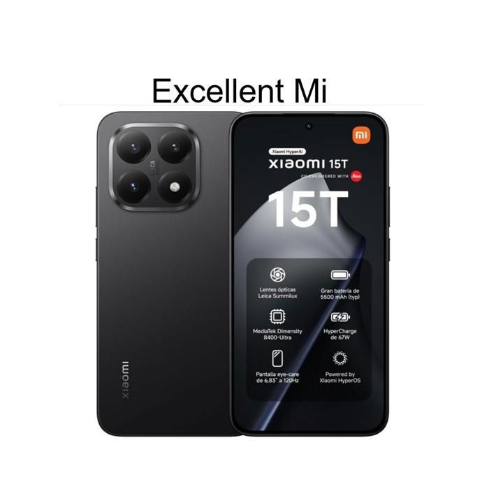 Xiaomi 15T 5G Smartphone de 12GB RAM ROM Vendu par Excellent Mi EU Version Chargeur non inclus - vue 2