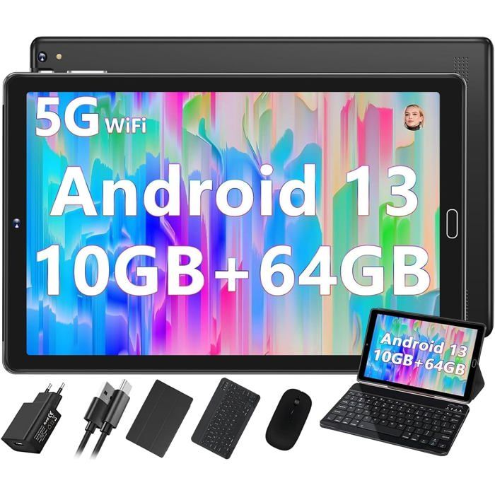 Tablette 2025 Nouvelle Tablettes 10 Pouces Android 14 avec 20Go RAM 128Go ROM Wi