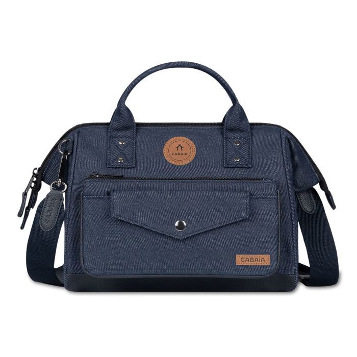 Sac à main - CABAIA - Adventurer Denim Crossbody M - Bleu marine - 5 8 L - Sangle amovible réglable Sac à main - CABAIA - Adventurer Denim Crossbody M - Bleu marine - 5 8 L - Sangle amovible réglable