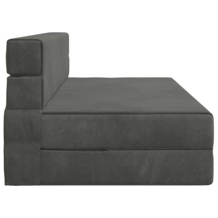 (229340) Gris SOFA-Canapé salon - Canapé-Lit pliant - Gris foncé 203x152x15 cm Velours - pour Appartement kjd84148588780