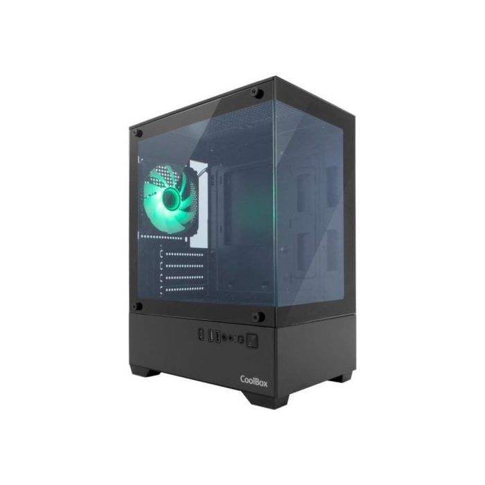 Boîtier PC - COOLBOX - GM200 Vision Lite - Noir - USB-C 3.2 Gen1 - 1 ventilateur ARGB