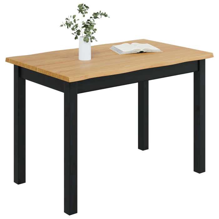 Les SoldesTable de salle à manger - Table de salon rectangulaire au style industriel - / Table de repas EKAI Noir(112 x 70 x 765