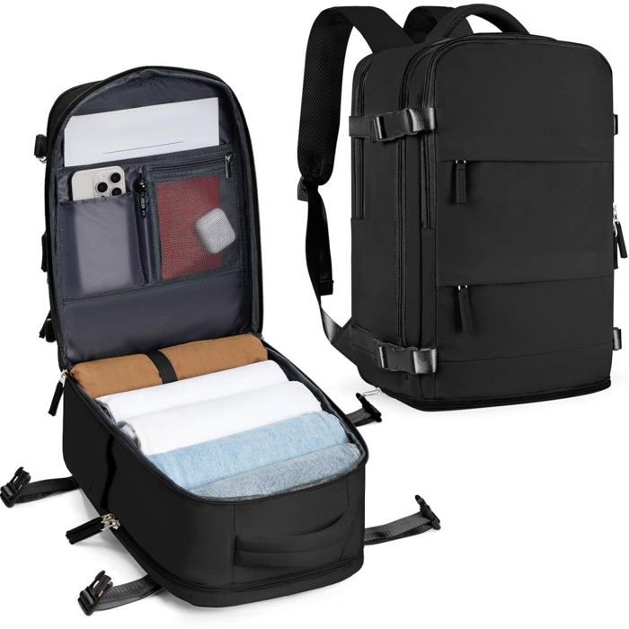 Sac à dos de voyage étanche avec compartiment à chaussures et pour ordinateur portable