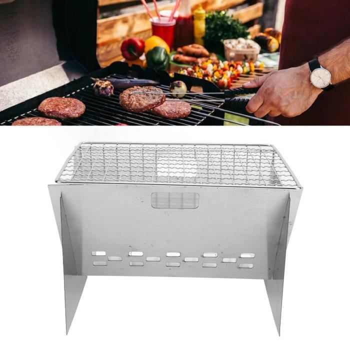 Tapis De Barbecue Rond En Acier Inoxydable – Diamètre 30 Cm, Pour Cuisson Uniforme Au Charbon Ou Gaz