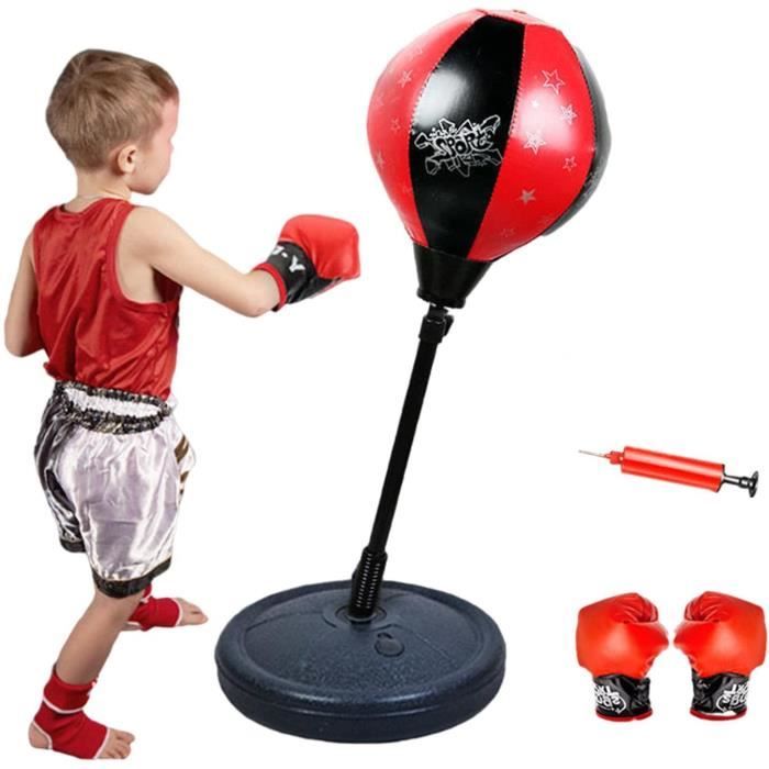 Punching Ball sur Pied - Sac de Frappe Enfants（5-12ans） - Réglable en  Hauteur 70-105cm - avec Gants de Boxe - Cdiscount Sport
