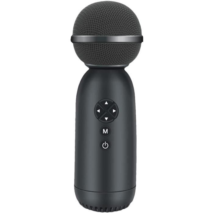 Microphone de Karaoké pour Enfant sans Fil Micro Karaoké Bluetooth avec Lumières LED, Portable