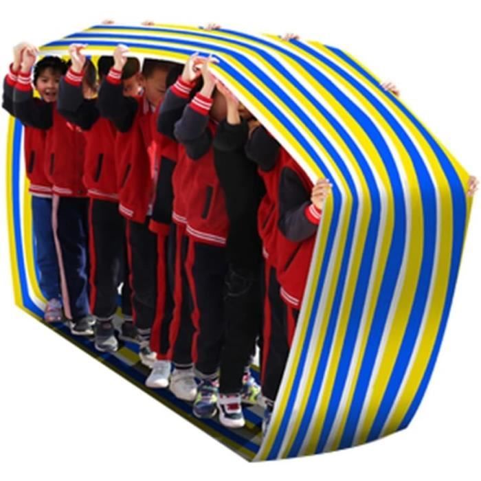 Jeux de travail d'équipe, activité d'apprentissage de groupe, amusement pour jouer, tapis de course, et adultes, jour sur le terrain (4 mètres de circonférence