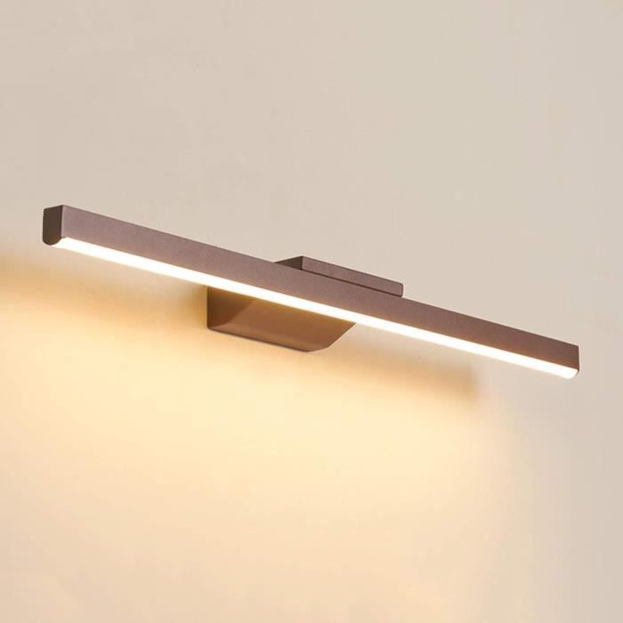 Luminaire LED Salle De Bain Applique Miroir Aluminium - 3 En 1 Montage Mural/Pince 12W IP44