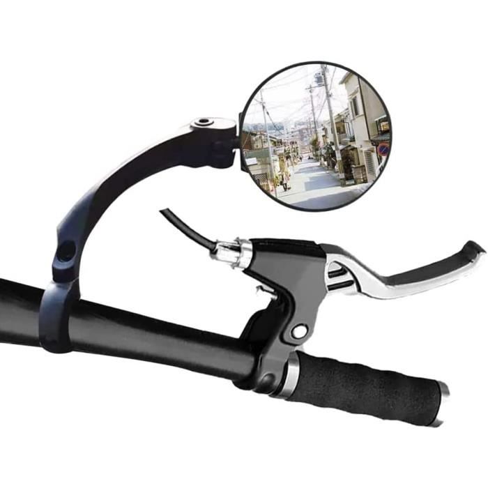Rétroviseur Pour Guidon De Vélo - Verre Résistant Aux Rayures, Réglable 360° Pour Conduite Sûre