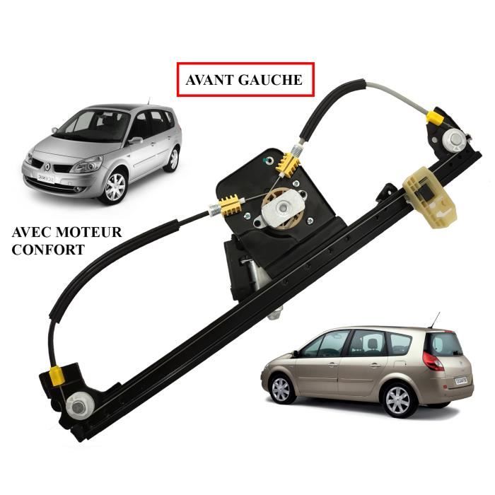 Lève vitre electrique avec moteur confort pour Renault SCENIC II de 2003 À 2009 (PHASE 1 ET 2) - AVANT GAUCHE (côté conducteur)