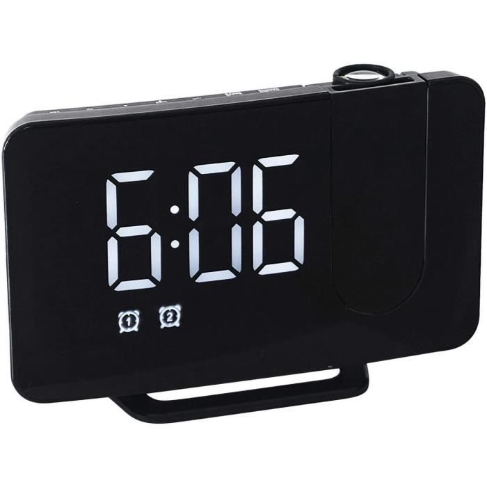 Akozon Réveil Pour Chambre à Coucher Réveil Numérique Led Usb Smart