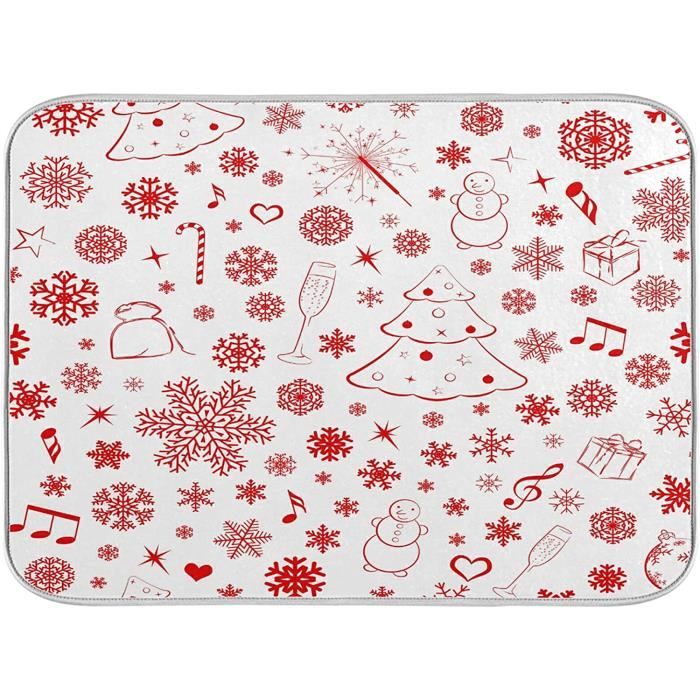 50x80cm - Tapis D'Intérieur Tapis Porte Antidérapant,Motif De Noël De Décor à La Maison D