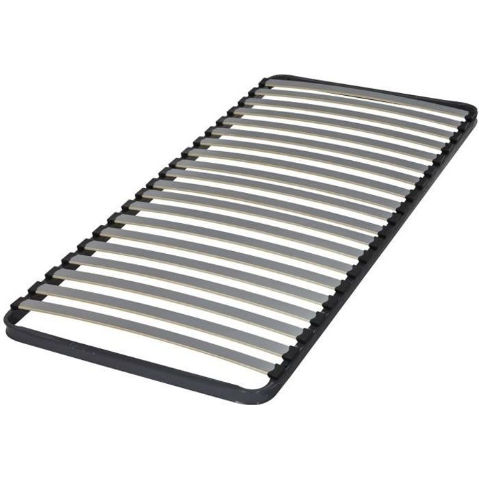 Sommier 90x190 Epsilon 20 Lattes Achat Vente Sommier Soldes Cdiscount