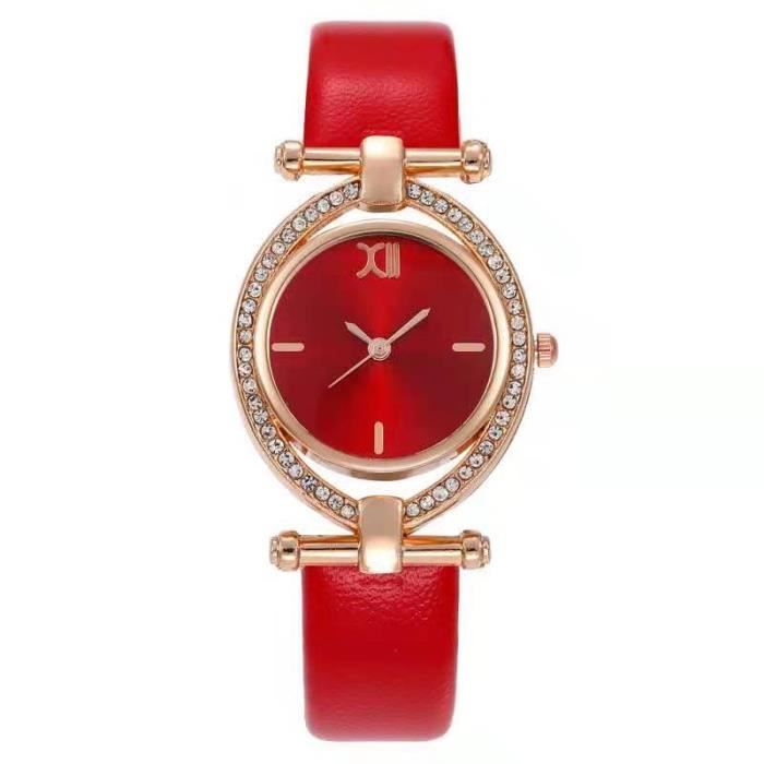 Montre rouge deals femme luxe