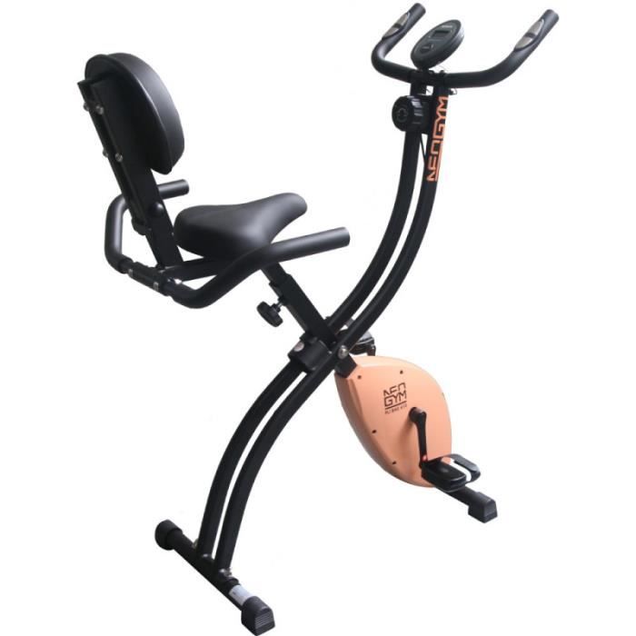 Neogym Pli Bike 410 Corail Velo D Appartement Pliable Avec Dossier Prix Pas Cher Cdiscount