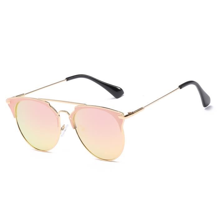 Lunettes de soleil Clubmaster Vintage L ger Cadre d or