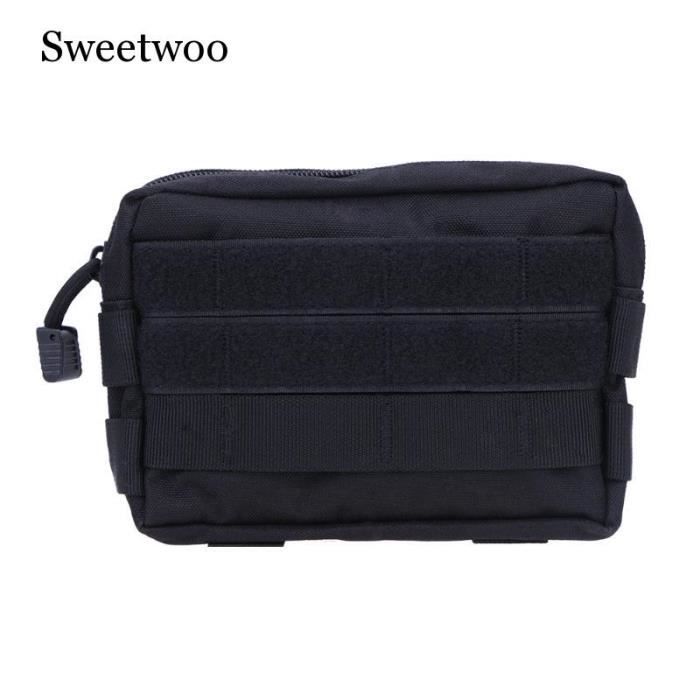 Pochette Tactique Molle Horizontale - Nylon 1000D, étanche, Avec Mousqueton, Pour Sac à Dos Ou Ceinture