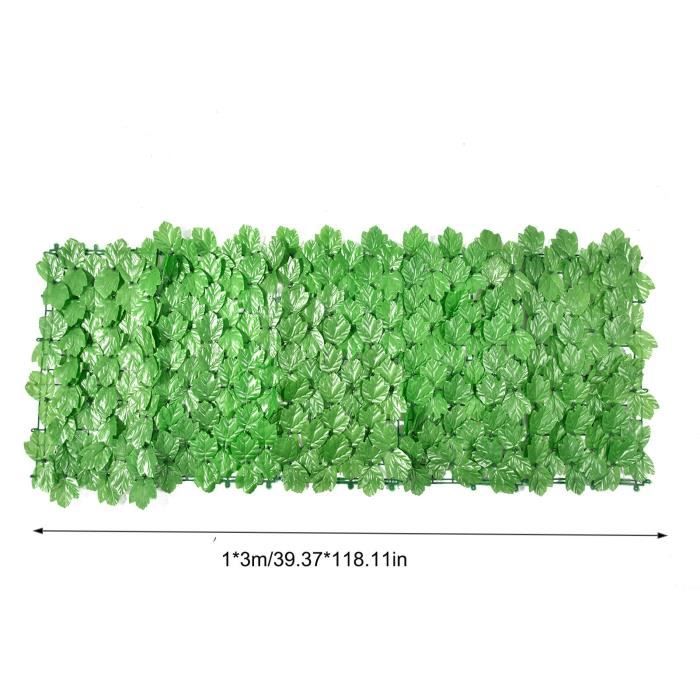 Mophorn Panneau De Buis Artificie UV, 6 Panneaux Muraux De Haie De Buis, 20"x20" 4 Cm D'herbe Verte, Fausse Toile De Fond Pour Clôture D'intimité, Jardin Intérieur/extérieur, Arrière-cour