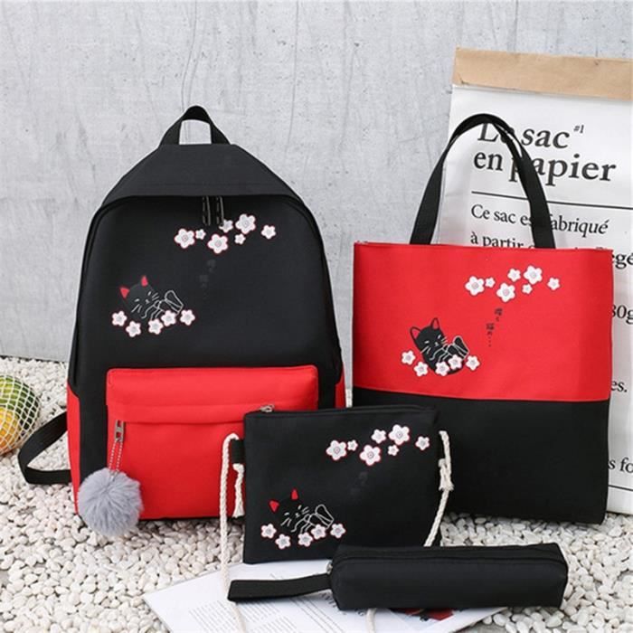 Girl school backpack 2024 set