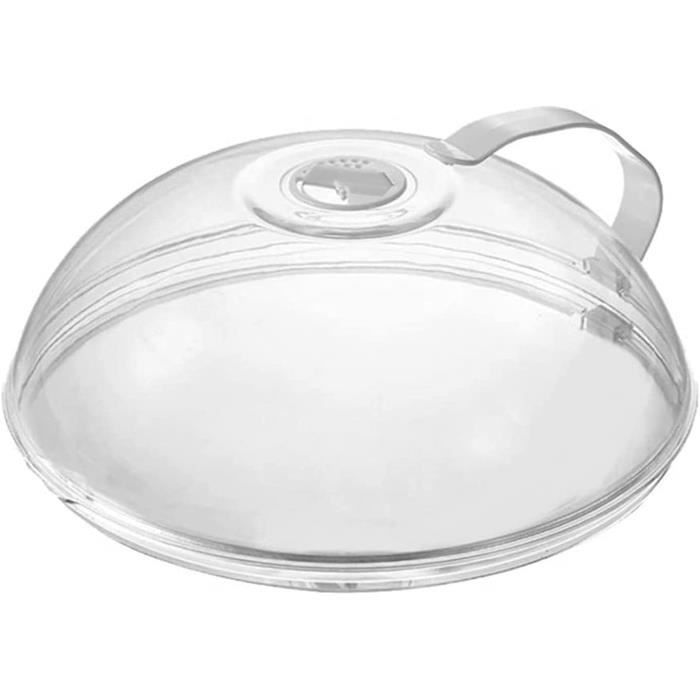Cloche MicroOnde Couvercle Antipulvérisateur Alimentaire à MicroOndes