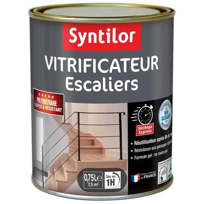 Vernis Syntilor Vitrificateur Escaliers Incolore Satine 0 75l
