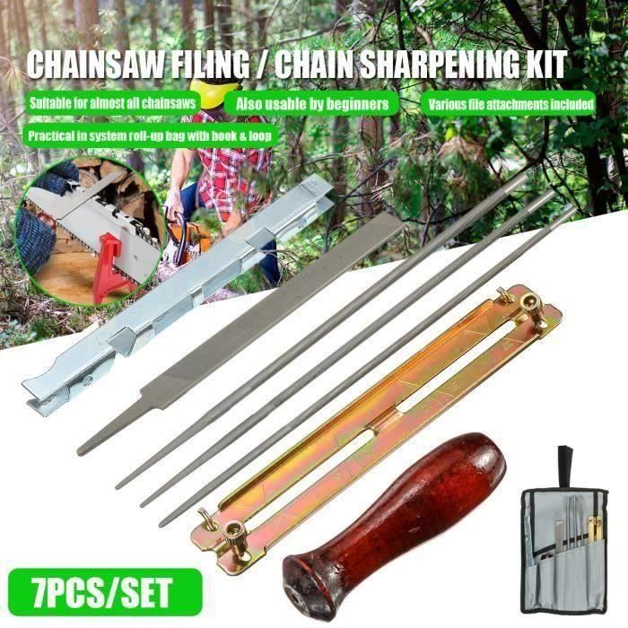 Lot De 6 Limes Rondes 5.5 Mm Pour Chaîne De Tronçonneuse – Affûtage Manuel Précis Et Durable