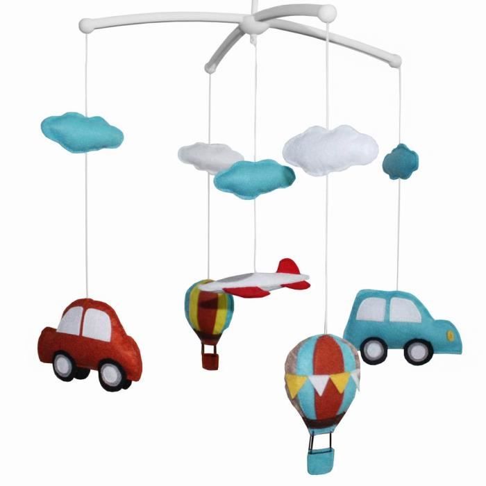 Main Jouets Suspendus Musique Lit Mobile De Ballon Et De Voitures A Air Chaud Cdiscount Puericulture Eveil Bebe