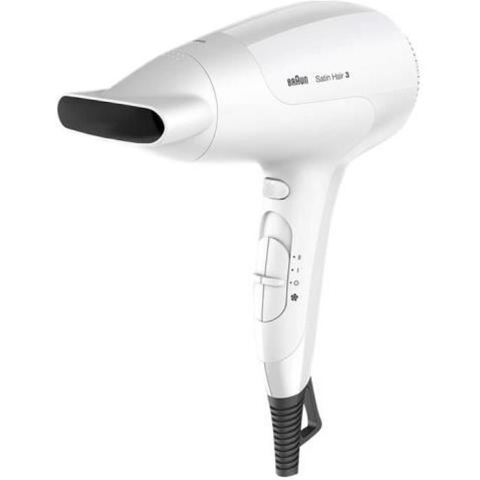 Sèche cheveux BRAUN Satin Hair 3 HD 380 PowerPerfection 2000 Watt 2 vitesses 3 températures