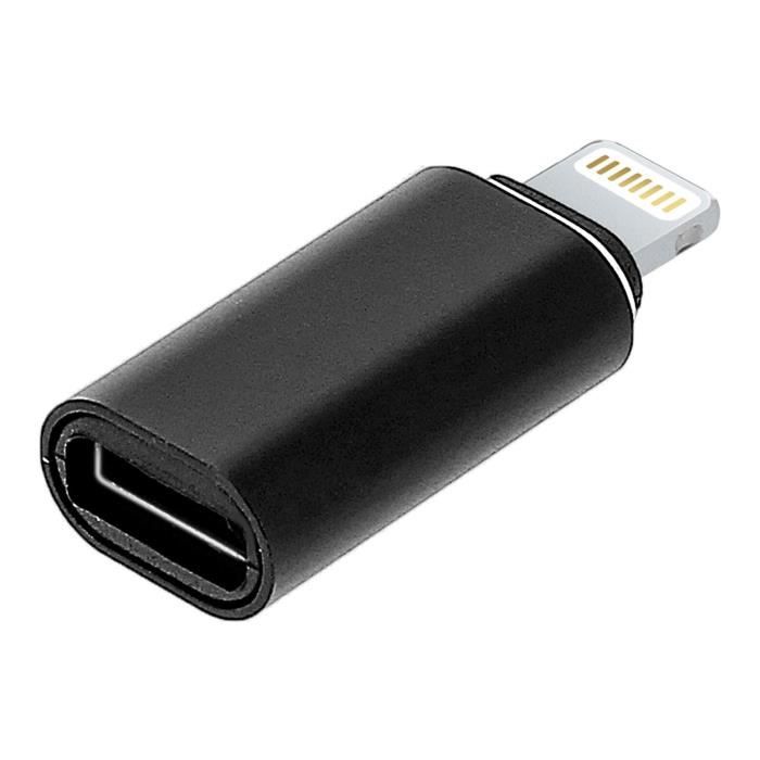 Adaptateur USB-C Vers Lightning Certifié Apple MFi - Pour IPhone, IPad, Streaming Et Transfert Rapide - 2