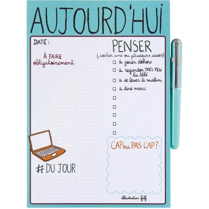 BlocNotes Magnétique À FAIRE avec Stylo  PenseBête Aimanté Mémo