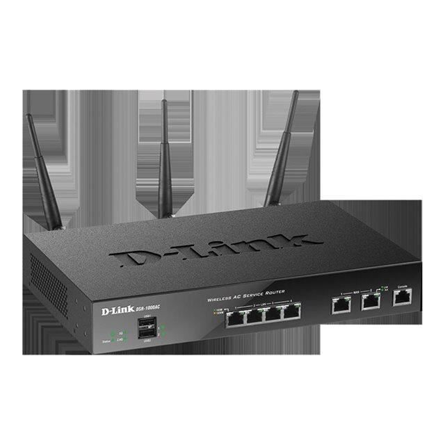 D-LINK Routeur de services unifiés haute performance SSL (50 utilisateurs max.) - Wi-Fi AC - Supporte la 3G (en option)