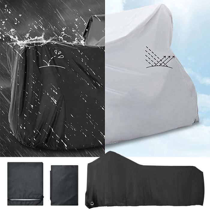 FUBESK Bâche De Protection Bateau – Tissu 210D Imperméable – Anti-UV, Anti-Déchirure – Taille 12/14/16/18″ – Système De Sangles Réglables