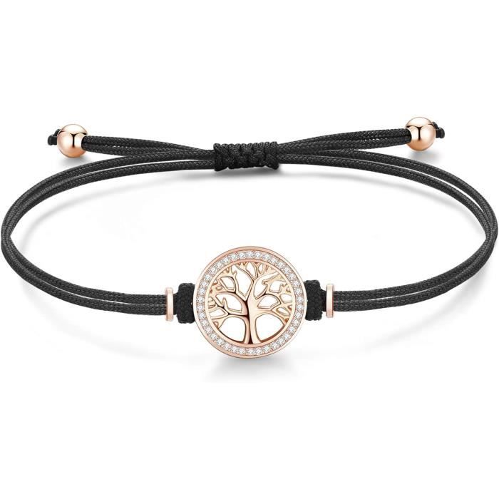 Collier Arbre De Vie Jrêveinfini - Argent 925 - Réglable 40-45cm - Cadeau Femme