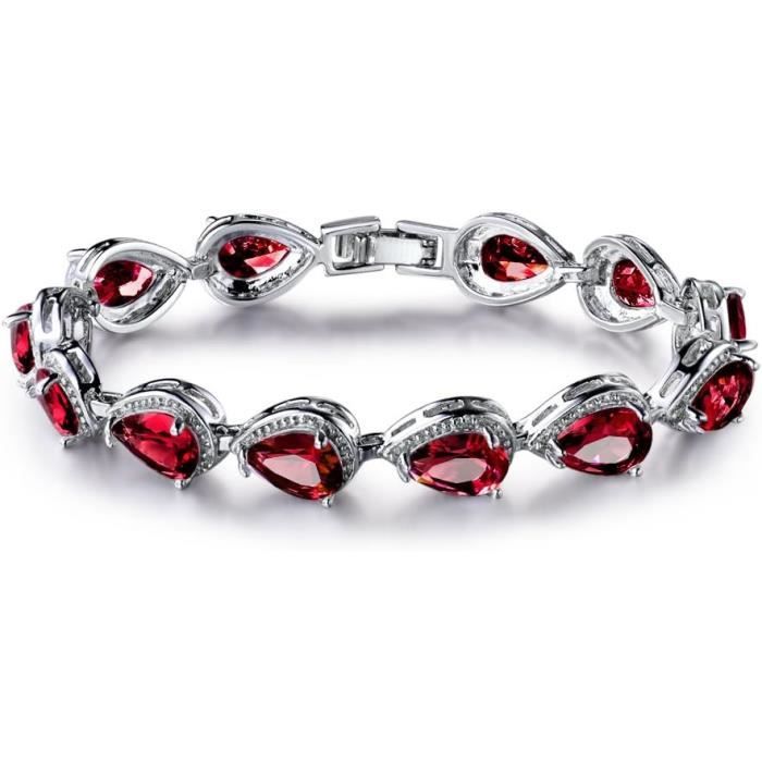 Bracelet Cristal Autrichien Doré Or Fin - 8 Cristaux, Neuf Avec étiquettes, Style élégant