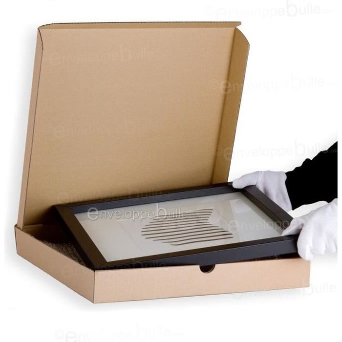 JECO - Lot de 50 étuis croix dexpédition boite pliante carton brun 310