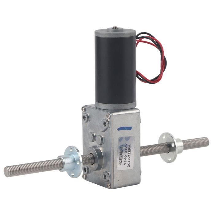 Moteur à Engrenages Réduction Vis Sans Fin Double Sortie - Grande Torsion DC 3V 30RPM