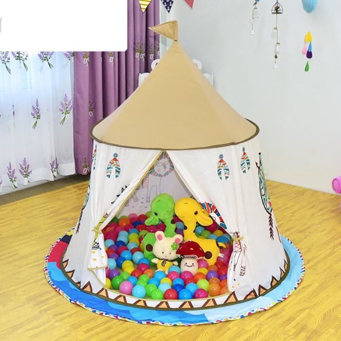 Tente De Jeu Princesse Château Hexagones Anagre - Idéal Enfants Filles Garçons
