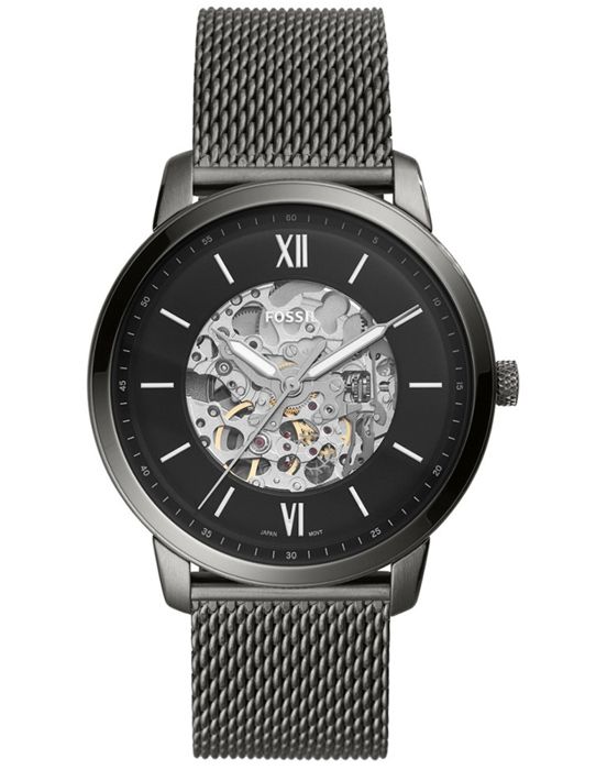 Montre Fossil ME3185 Neutra automatique en acier inoxydable anthracite