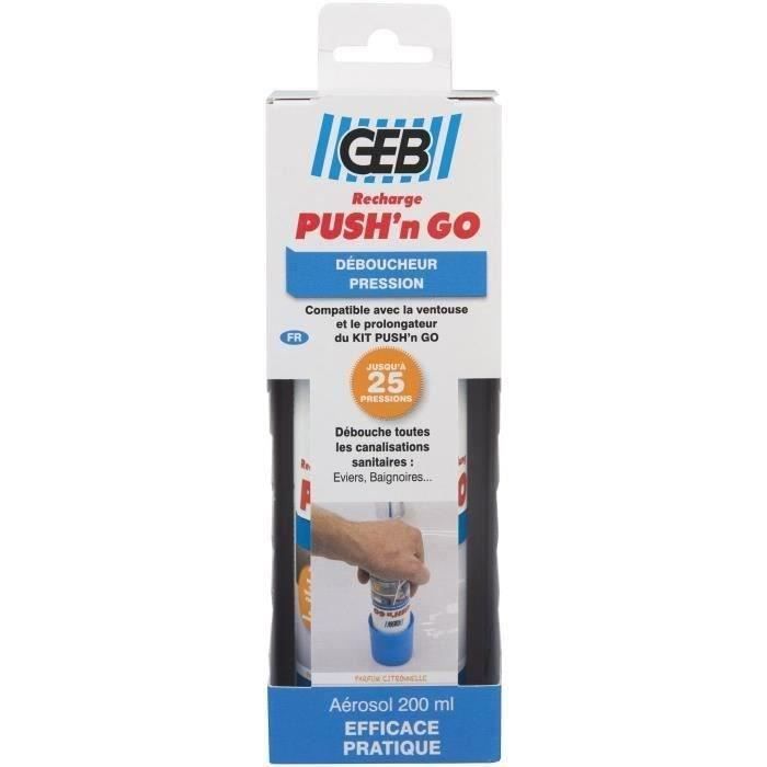 GEB Recharge Push n Go pour déboucheur - 200 ml
