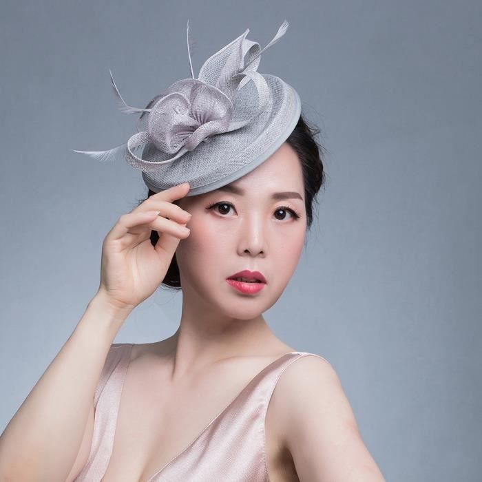 Gemvie Fascinator Chapeau Bibi Mariage Chapeau Fleur Pince A Cheveux Femme Accessoire De Cheveux Serre Tete Pour Soiree Ceremoni Achat Vente Chapeau Bob 2009364599517 Cdiscount