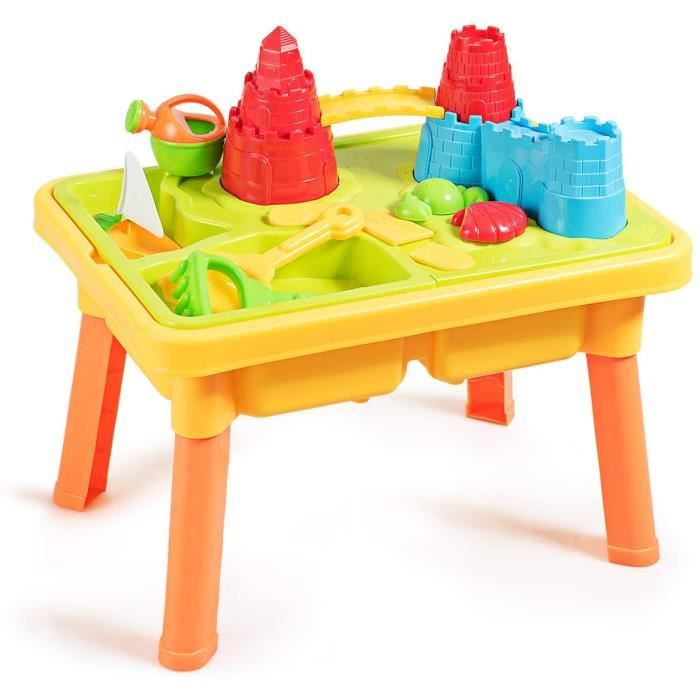 GOPLUS Table d'Activité de Sable et Eau 2 en 1 avec 21PCS