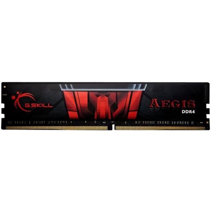 Top achat Memoire PC G.SKILL Mémoire PC Gaming Series Aegis - 4 Go - PC4-17000 / DDR4 2133 Mhz F4-2133C15S-4GIS DDR4 pas cher Achat Memoire PC G.SKILL Mémoire PC Gaming Series Aegis - 4 Go - PC4-17000 / DDR4 2133 Mhz F4-2133C15S-4GIS DDR4 pas cher