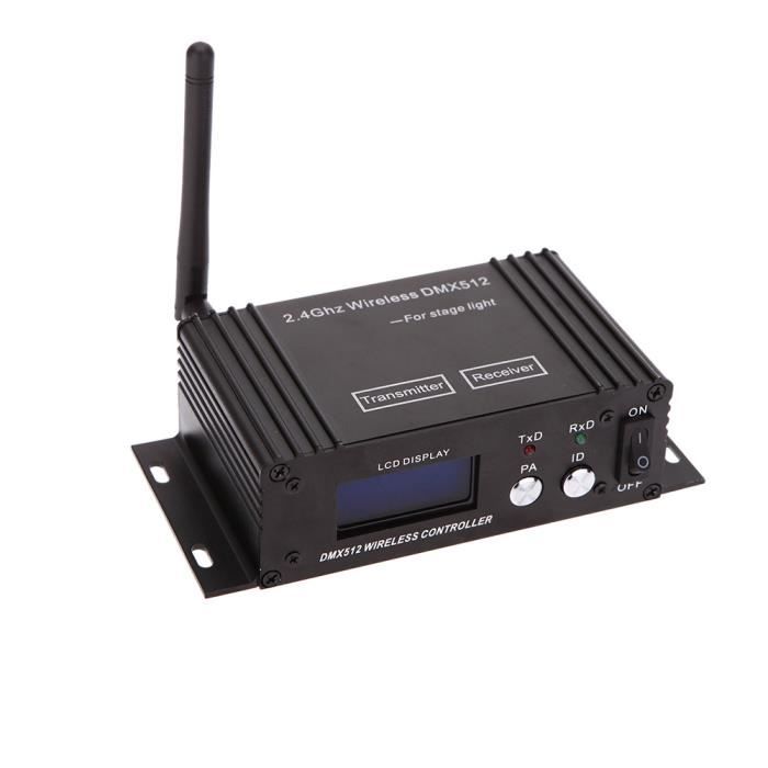 2 4g Sans Fil Dmx 512 Controleur Emetteur Recepteur Ecran Lcd Repetiteur Reglable Controleur D Eclairage Dmx Et Modulateur Avis Et Prix Pas Cher Cdiscount