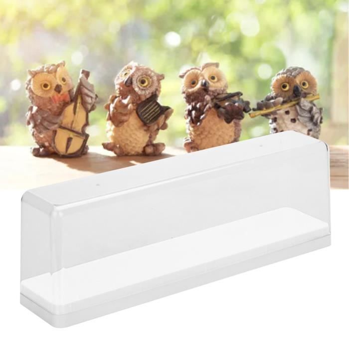 HURRISE Boîte de rangement transparente pour figurines d'action (Blanc