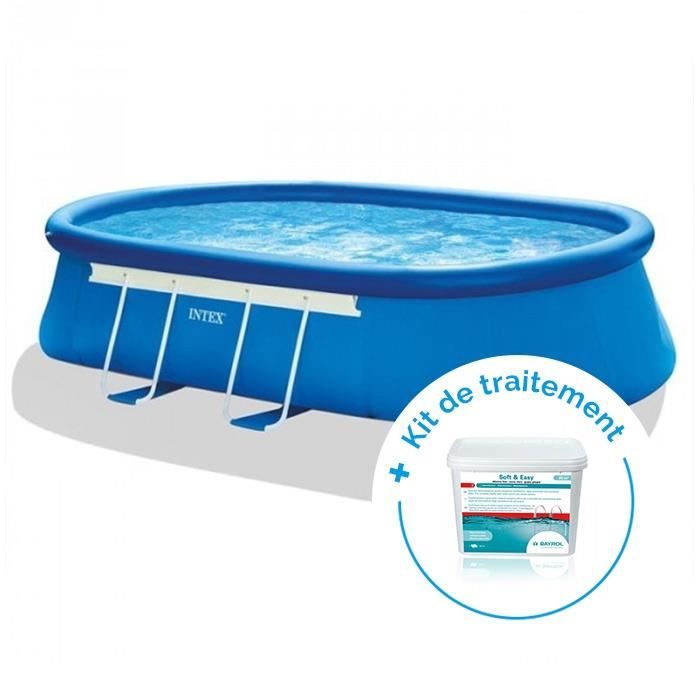 Pack Piscine Autoportee Intex Ellipse 5 49 X 3 05 X 1 07 M Traitement Pour Piscines 20 M Achat Vente Piscine Pack Piscine Autoportee Intex Cdiscount