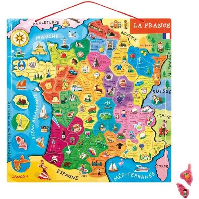 carte de france illustrée